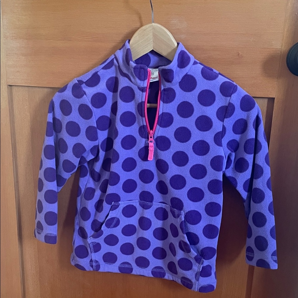 Vintage Hanna Andersson Polka Dot fleece pullover
